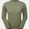 Montane Mens Dart XT Zip Neck Base Layer Top -Cots wold outdoor b12gab0090 5656 a